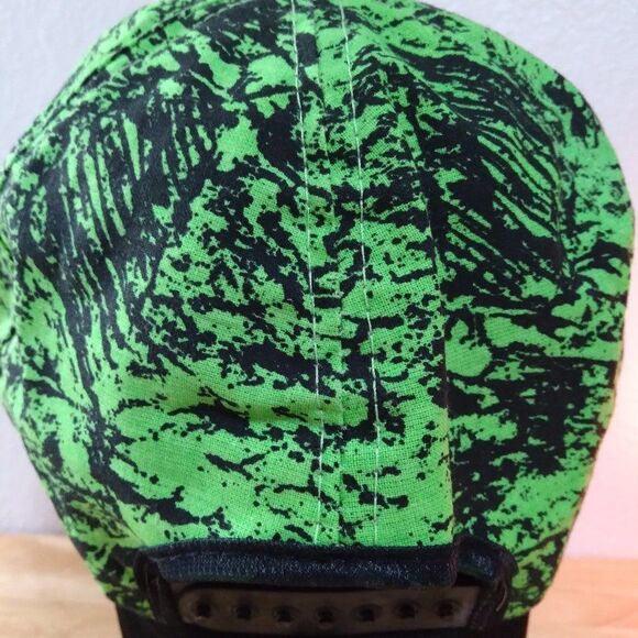 Vintage 90s Borden Abstract Neon Snap Back Hat - Picture 5 of 8